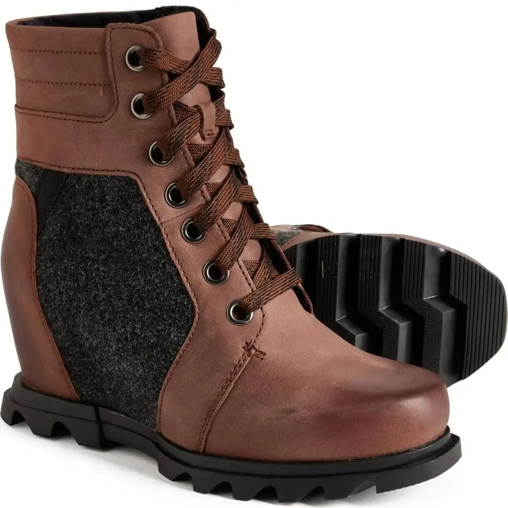 Sorel Women's Joan of Arctic Wedge III Lexie Boots (Tobacco) NL4362 Sz 8.5 - Picture 1 of 5